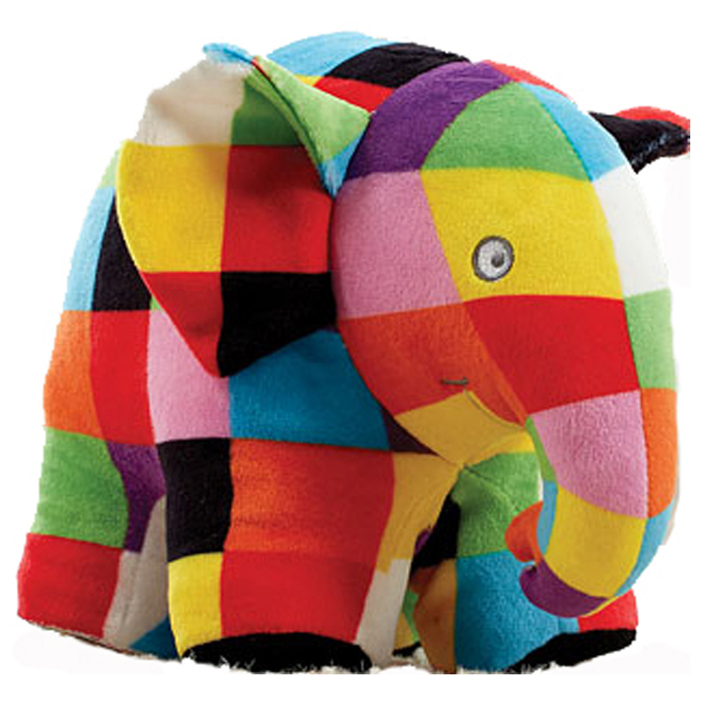Elmer the Patchwork Elephant Soft Toy Animal
